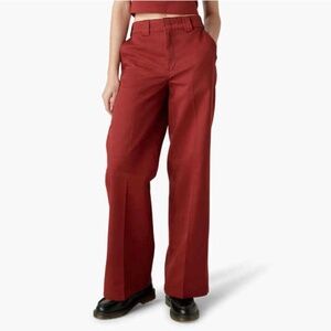Women's Regular Fit Wide Leg Work Pants
